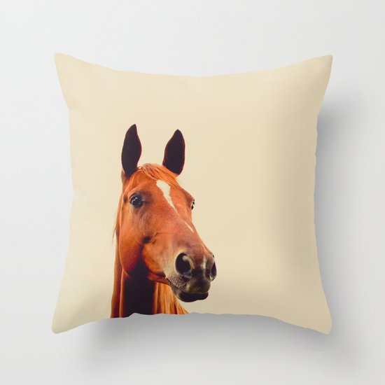 Horse of Eagle Crest Throw Pillow
