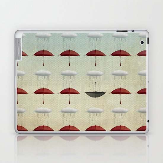 embracing the rain pattern Laptop & iPad Skin