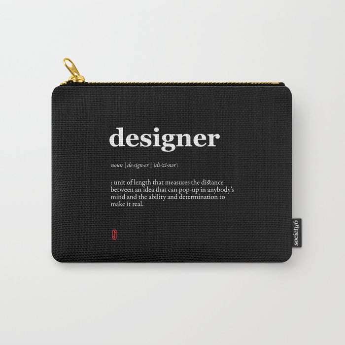 Designer (Black) Carry-All Pouch