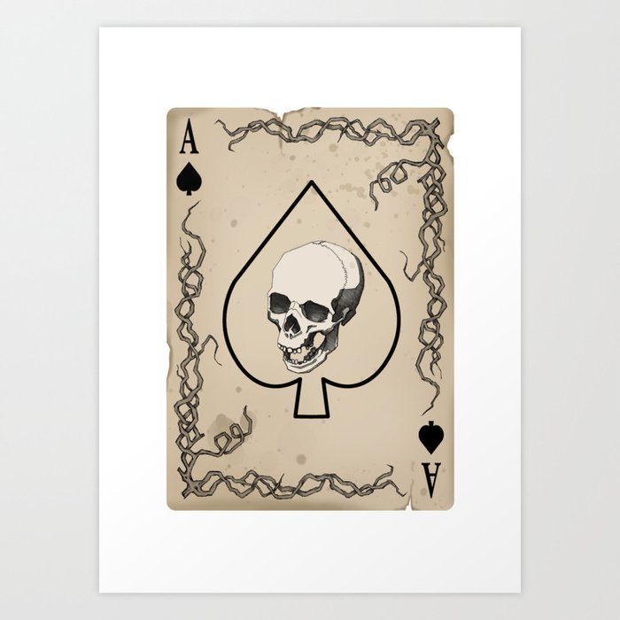Ace of Spades Art Print