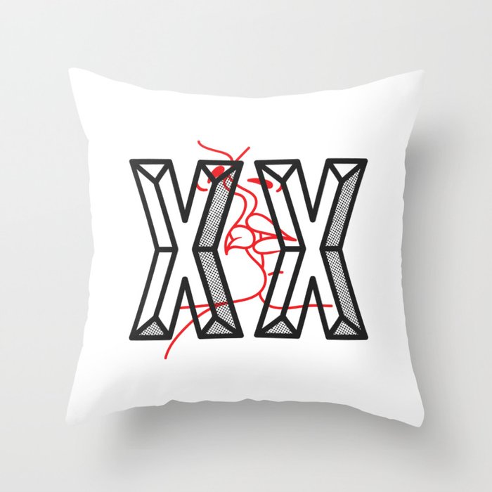 XX #3 Throw Pillow