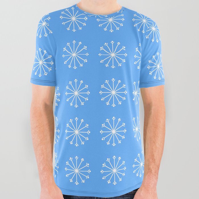 Snowflake 25 All Over Graphic Tee