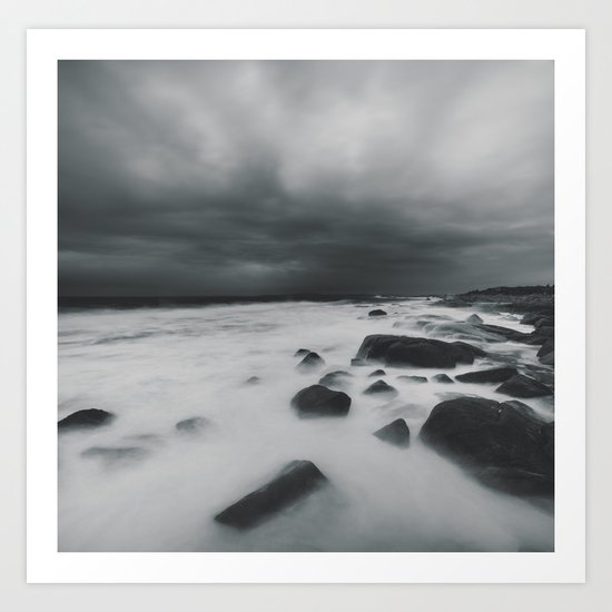 The White Coast Art Print
