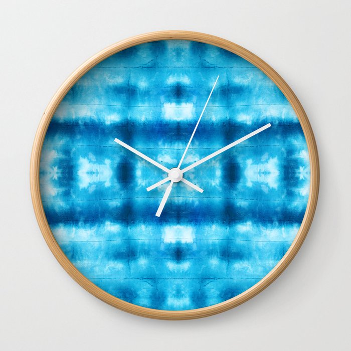 Bohemian Shibori Tie dye Wall Clock