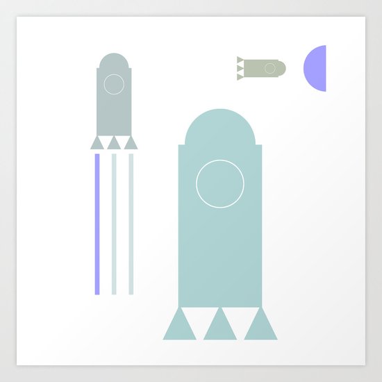rakete 1 Art Print