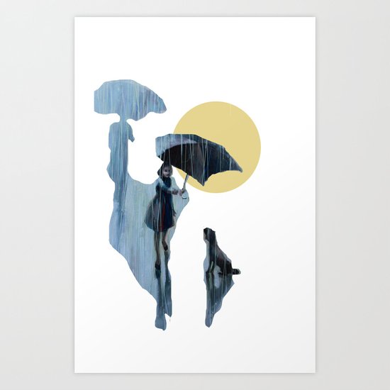 when it pours it rains Art Print