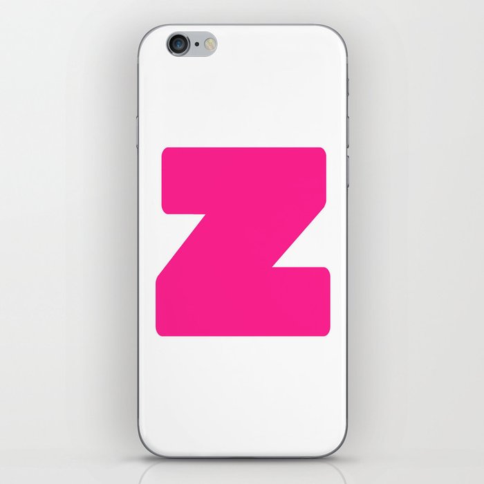 z (Dark Pink & White Letter) iPhone Skin