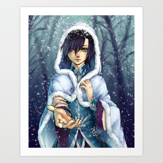 Snow Art Print
