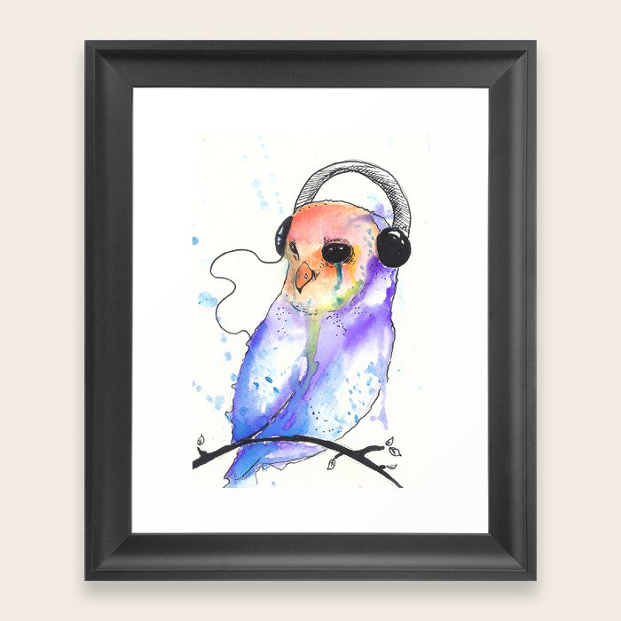 This Music Plays Somewhere Behind The Eyes Framed Art Print By