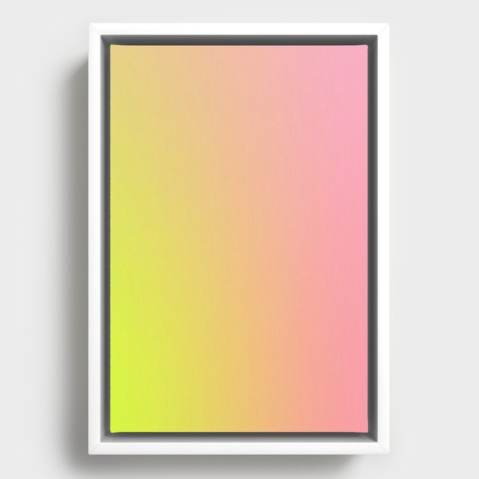 31 Gradient Aura Ombre 220414 Valourine Digital  Framed Canvas