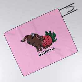 Chocolate Covered Lop-Berry Bunny Picnic Blanket