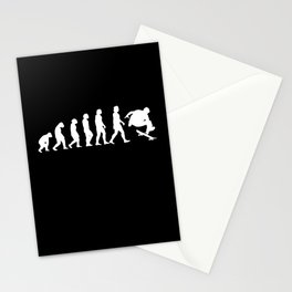 Evolution skateboarder skateboard Gift Stationery Card