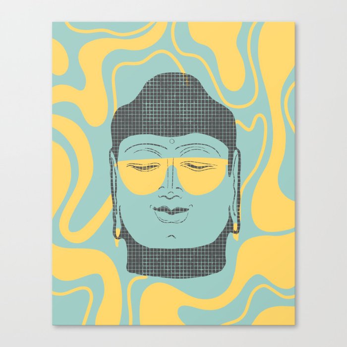 Buddha on the party Canvas Print