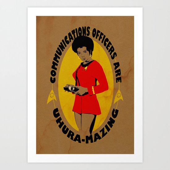 Uhura-mazing Art Print