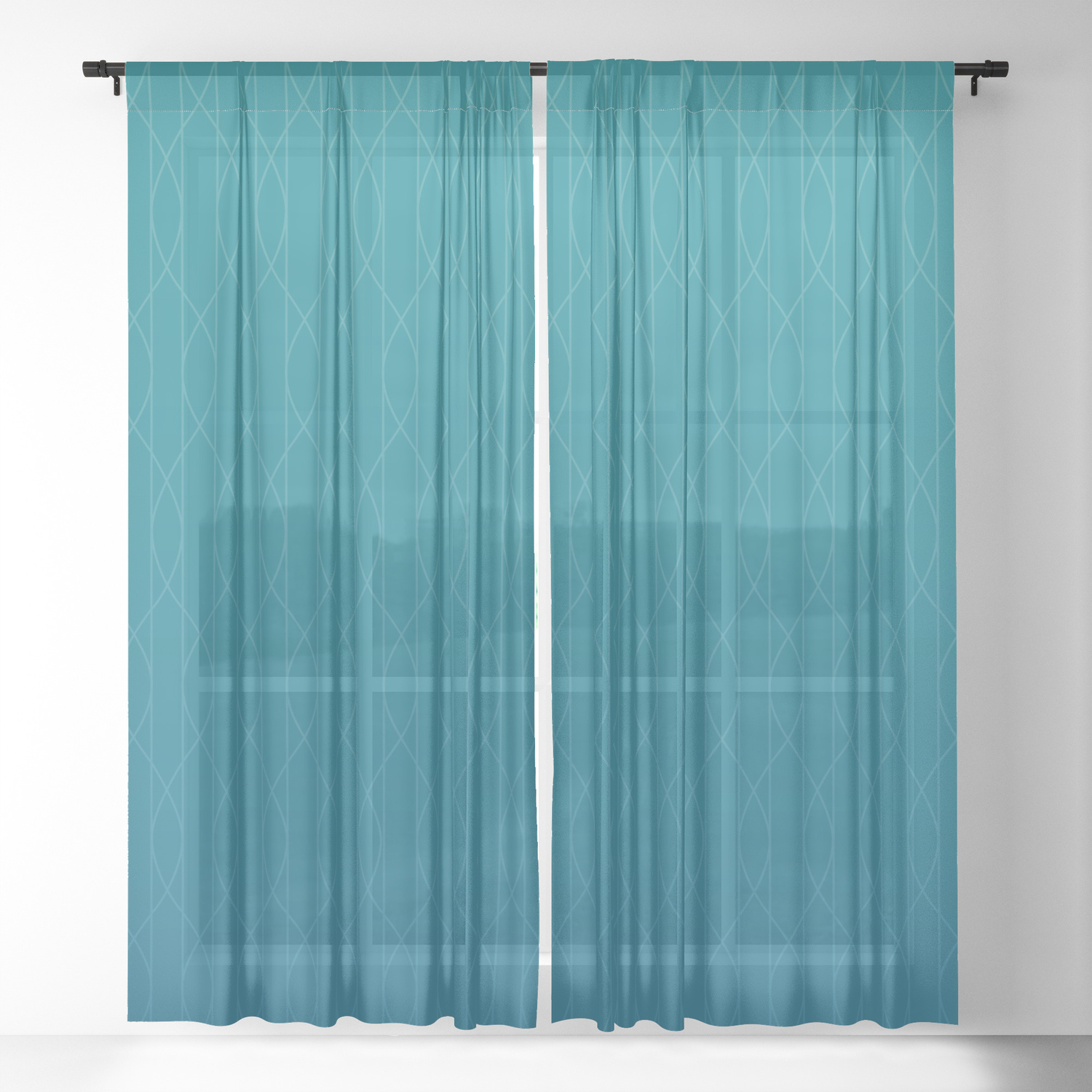teal sheer curtains canada