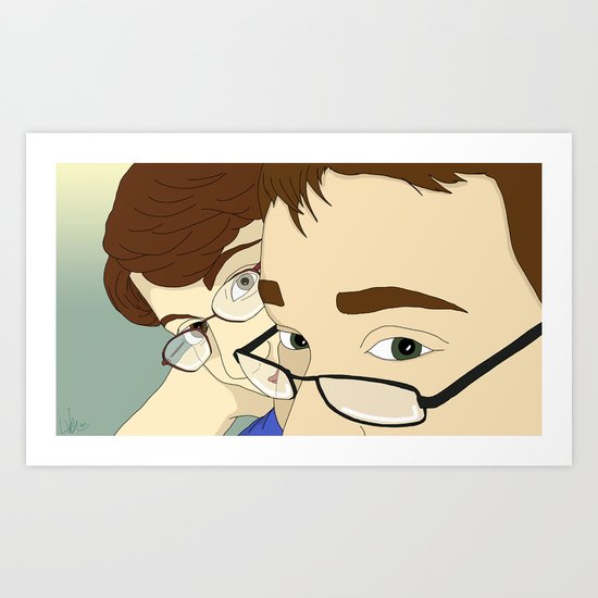 Jack & Angela Art Print