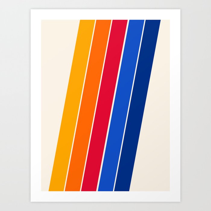 Blue with outlet yellow stripes