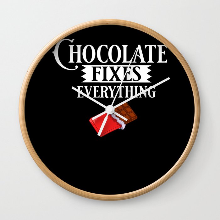Chocolate Candy Bar Choco Dark Keto Wall Clock
