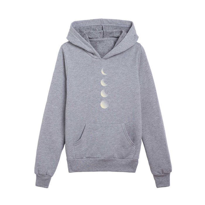 Mystic moon phase very peri Kids Pullover Hoodie