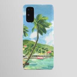 St Lucia Tropical Beach Landscape Android Case
