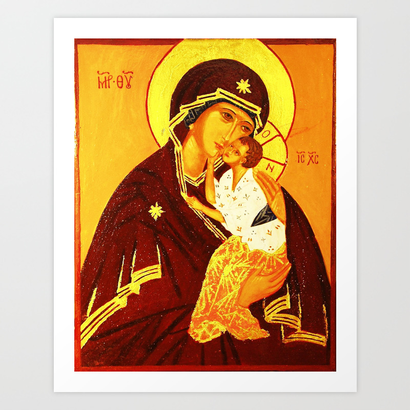 Madonna And Child Gustav Klimt Art Print By Viktoriusart Society6