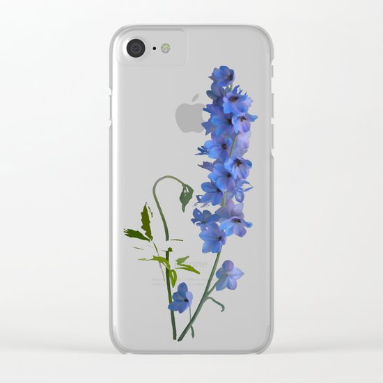 Consolida, watercolors Clear iPhone Case