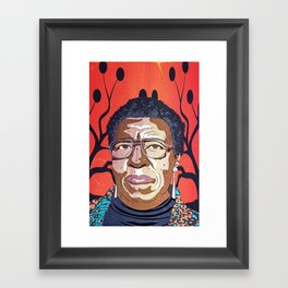 Octavia Butler Portrait Framed Art Print