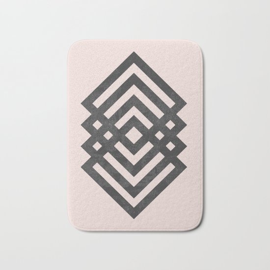Geometric loop Bath Mat