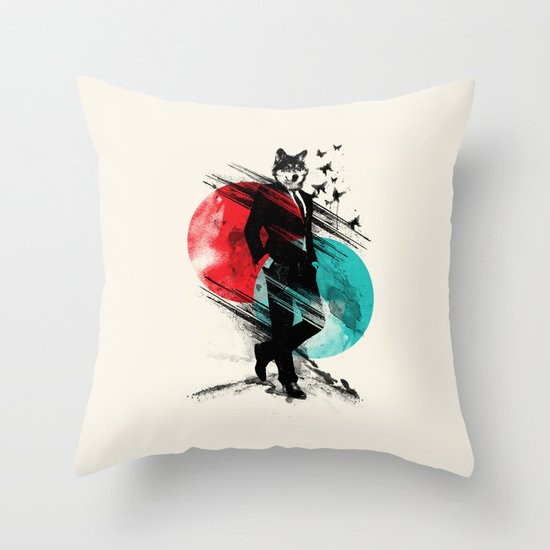Wolfman Throw Pillow