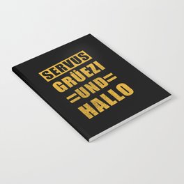 Servus Grüezi And Hallo Notebook