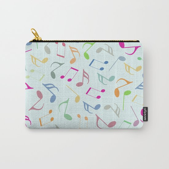 Music Colorful Notes Carry-All Pouch
