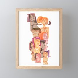 fantastic feminine  Framed Mini Art Print