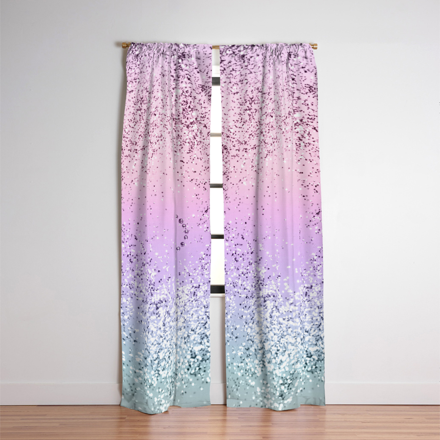 Sparkling Unicorn Girls Glitter Heart 1 Shiny Pastel Decor