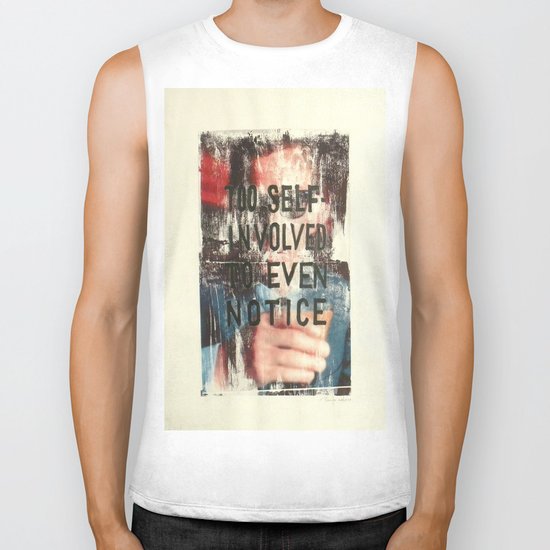 TOO SELF INVOLVED Biker Tank