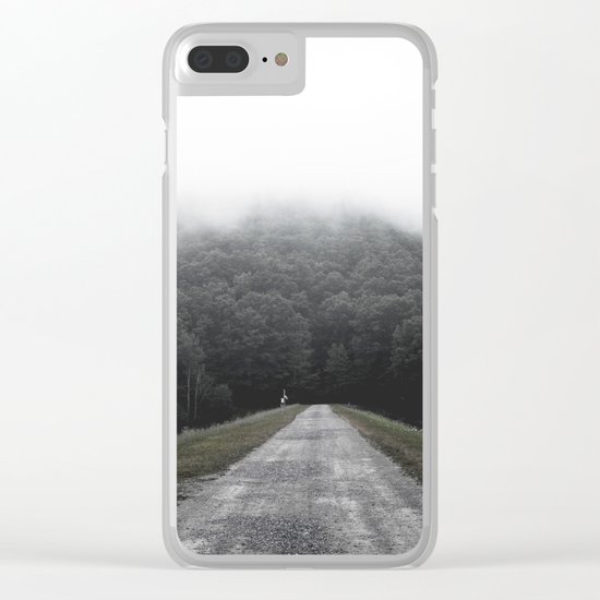 Foggy Road Clear iPhone Case