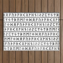 Runic Alphabet Outdoor Rug