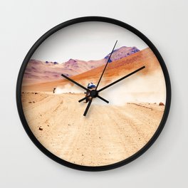 Road Racing Desert (Color) Wall Clock
