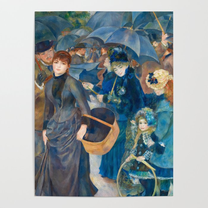 The Umbrellas, 1881-1886 by Pierre-Auguste Renoir Poster