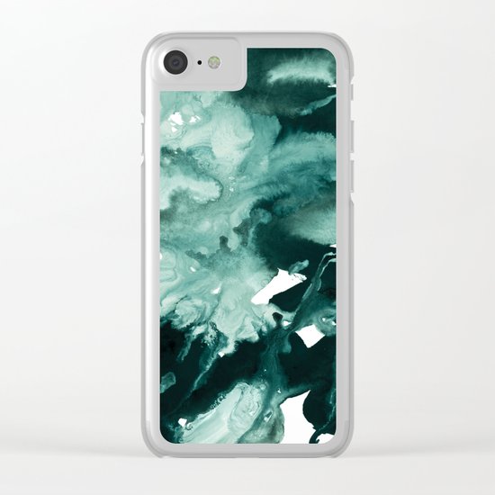 inkblot marble 4 Clear iPhone Case