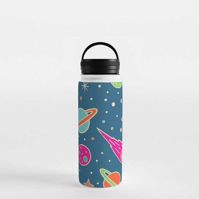 Planet colorful pattern Water Bottle