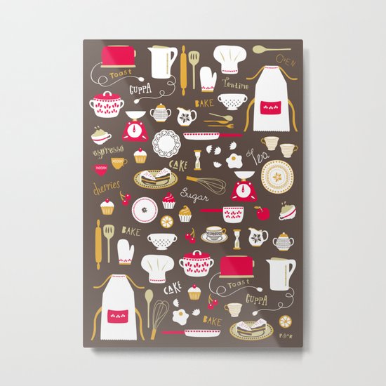 Teatime Treat Metal Print