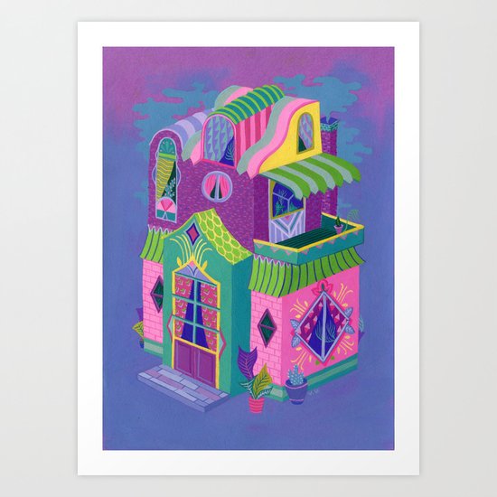 Balcony House Art Print