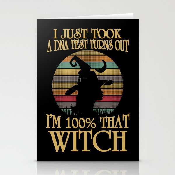I'm 100% That Witch Retro Halloween Stationery Cards