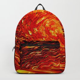 Fireball Abstract  Backpack