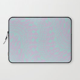 Warped Checks - Lilac and Aqua Laptop Sleeve