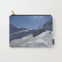 Up here, with sun and snow Carry-All Pouch | Fun, Britishcolumbia, Peaks, Photo, Snow, Mountains, Adventure, Skiing, Snowboarding, Slopes 
