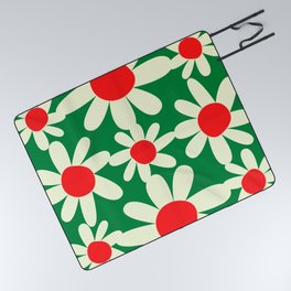 Holiday Floral Pattern Vintage by Christie Olstad Picnic Blanket