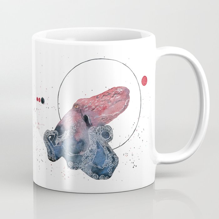 Red Octopus Coffee Mug