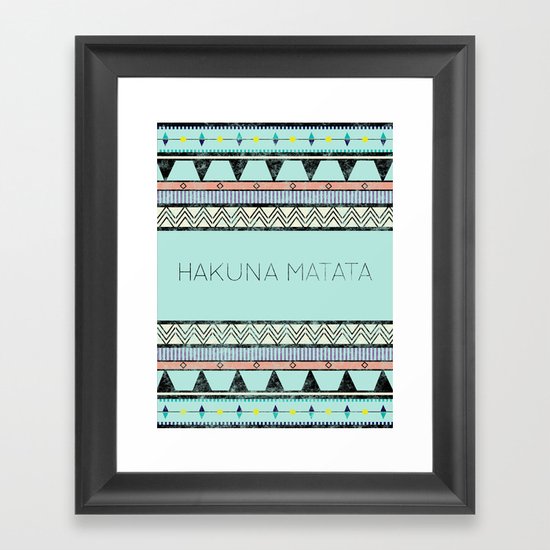 Hakuna Matata Framed Art Print