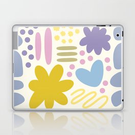 Abstract vintage color shapes collection 2 Laptop Skin